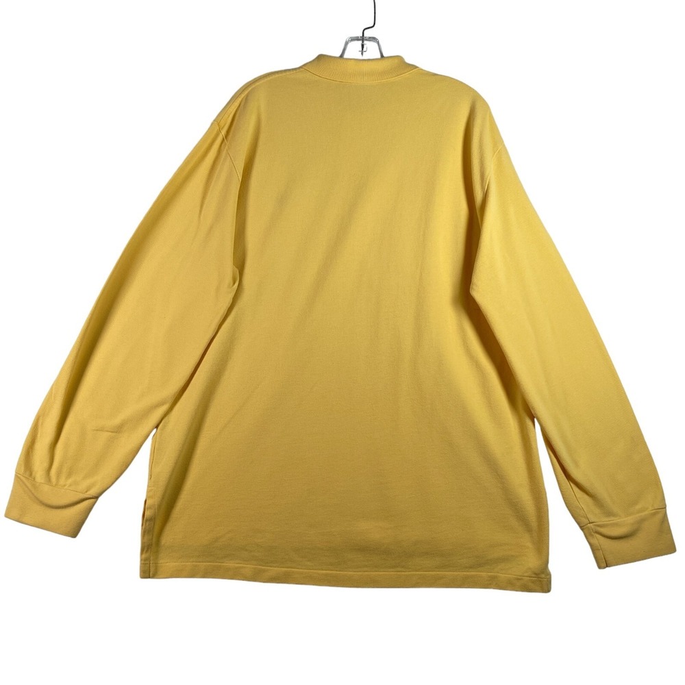 Vintage Polo Ralph Lauren Shirt Mens XL Yellow Long Sleeve Preppy Classic Cotton - Picture 2 of 6